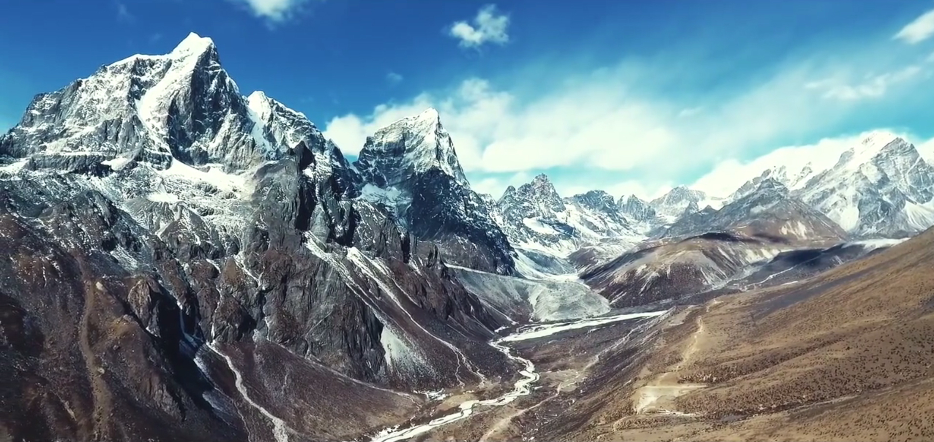 Aerial view of the Nepal Himalaya